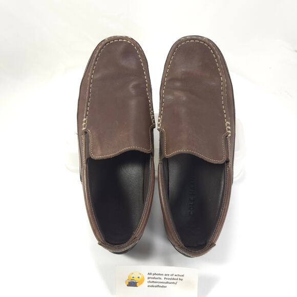 Cole Haan Casual Leather Slip On Loafer Shoe Mens Size 9 C04059 Brown - Picture 6 of 9